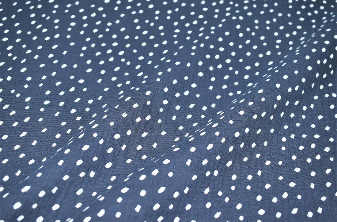 Ditsy Dots Double Gauze Printed Fabric