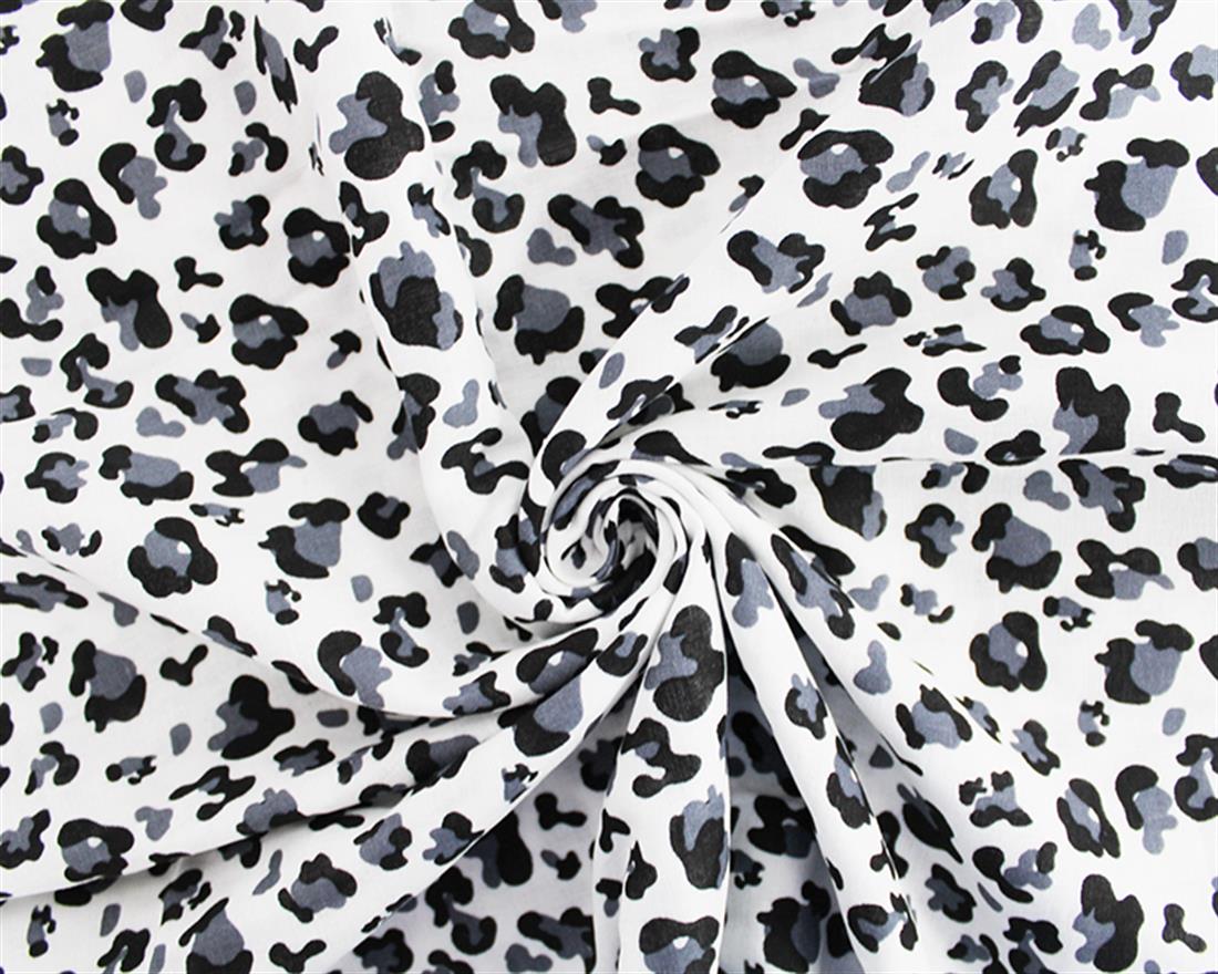 Panther Printed Flat Gauze Fabric