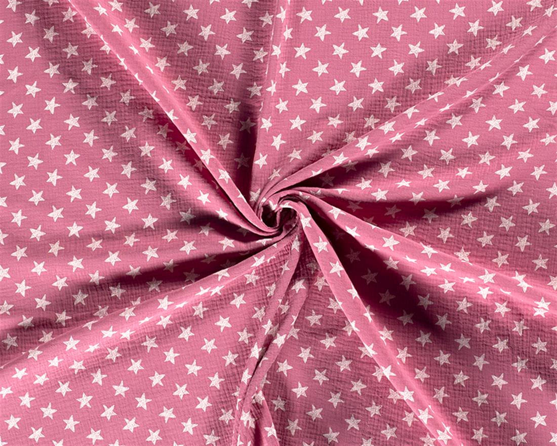 Star Double Gauze Printed Fabric