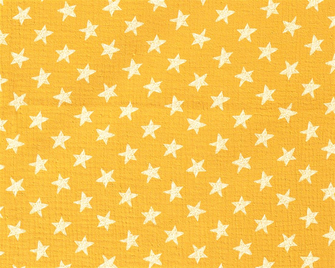 Star Double Gauze Printed Fabric