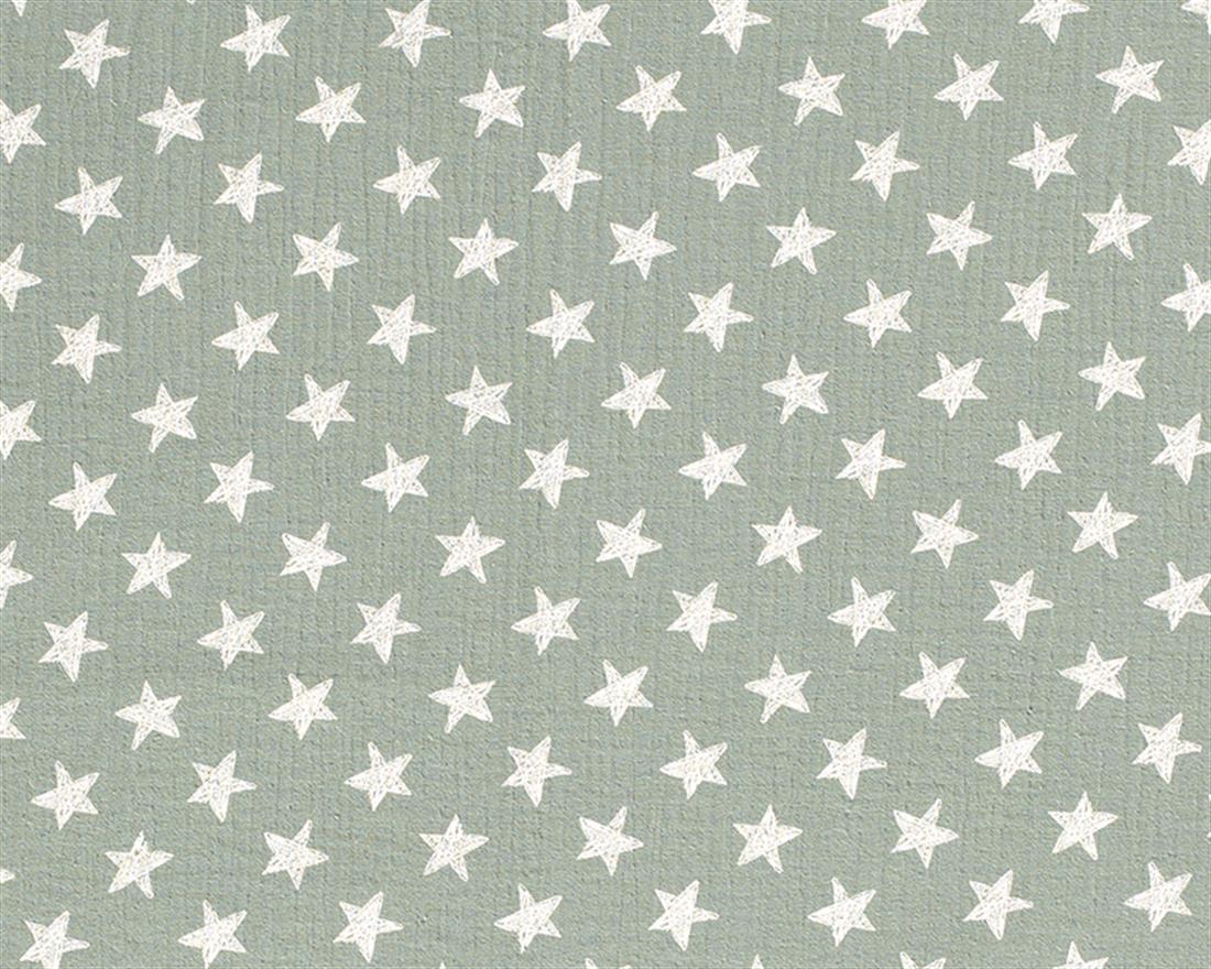 Star Double Gauze Printed Fabric