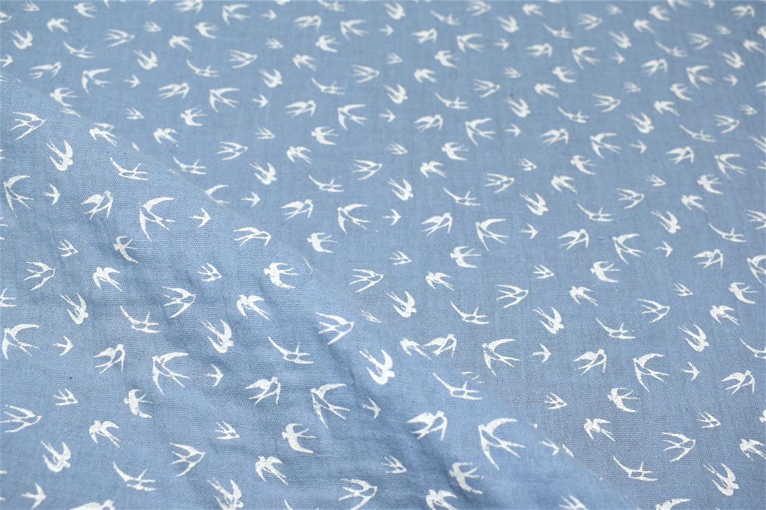 Flamingo Printed Gauze Fabric