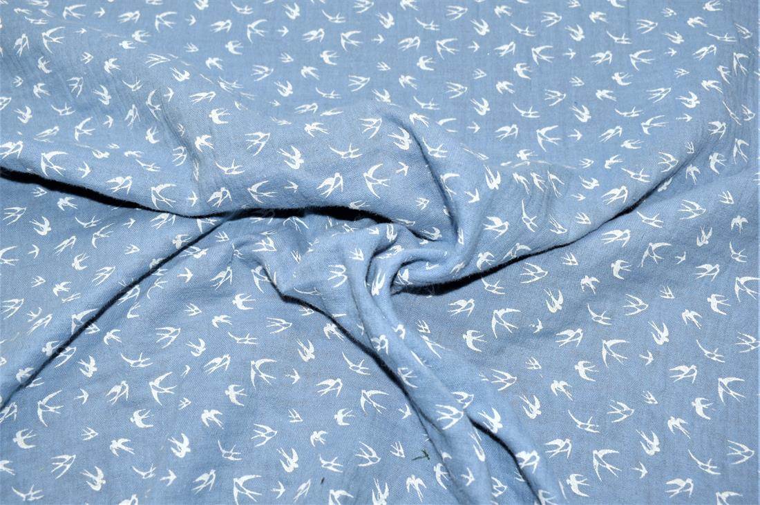Flamingo Printed Gauze Fabric