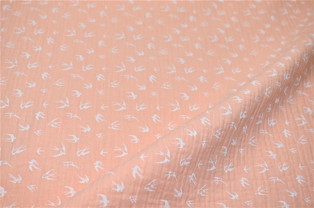 Flamingo Printed Gauze Fabric