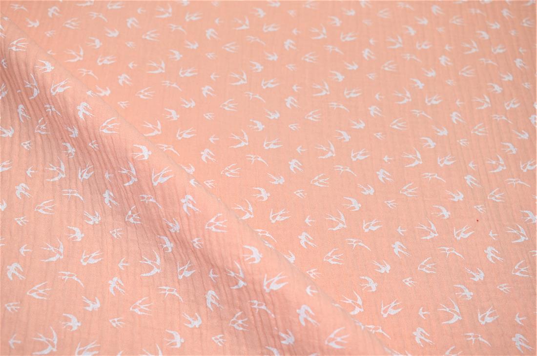 Flamingo Printed Gauze Fabric