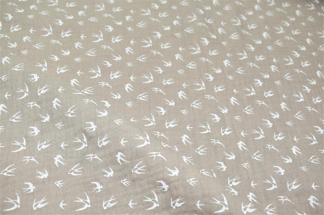 Flamingo Printed Gauze Fabric