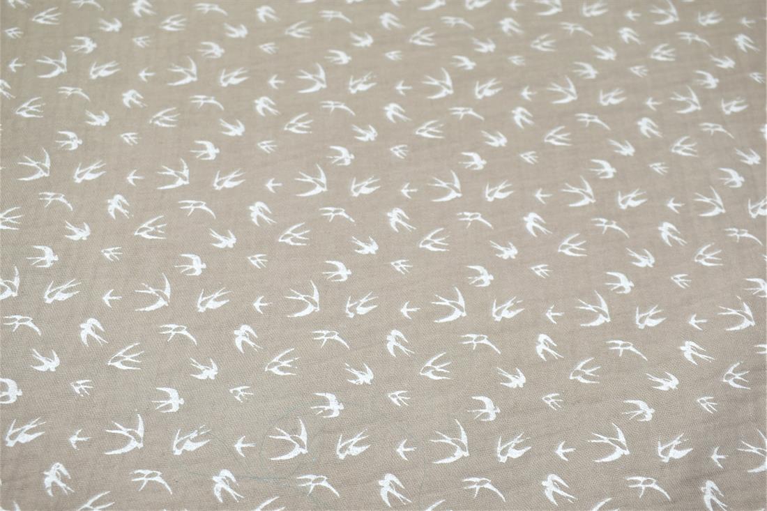 Flamingo Printed Gauze Fabric