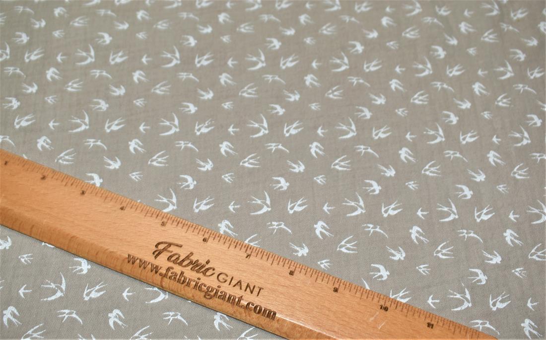 Flamingo Printed Gauze Fabric
