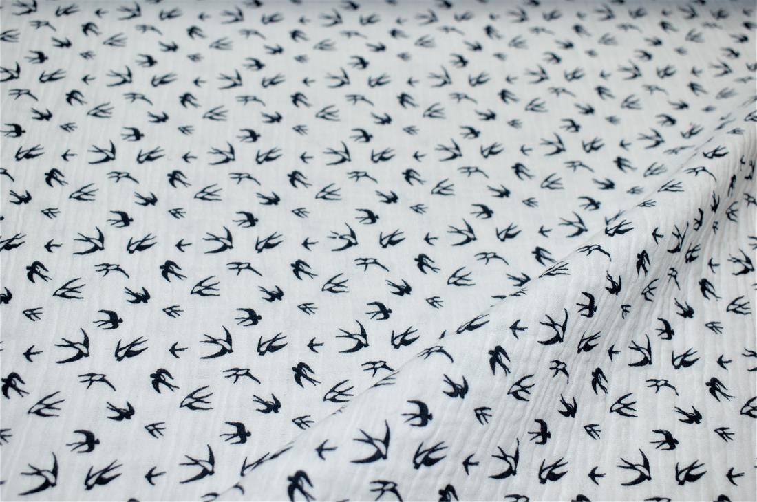 Flamingo Printed Gauze Fabric