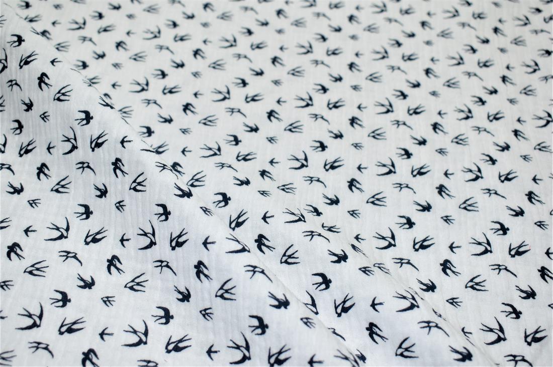 Flamingo Printed Gauze Fabric