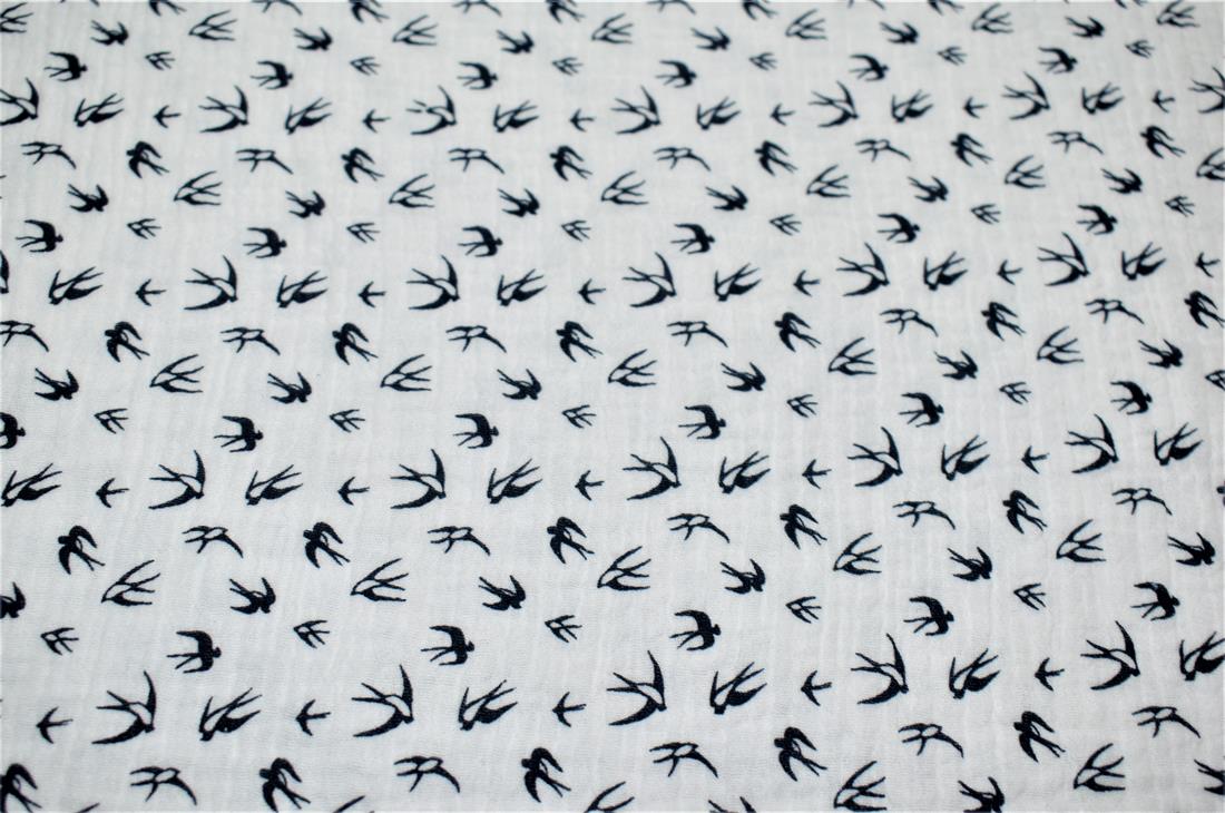 Flamingo Printed Gauze Fabric