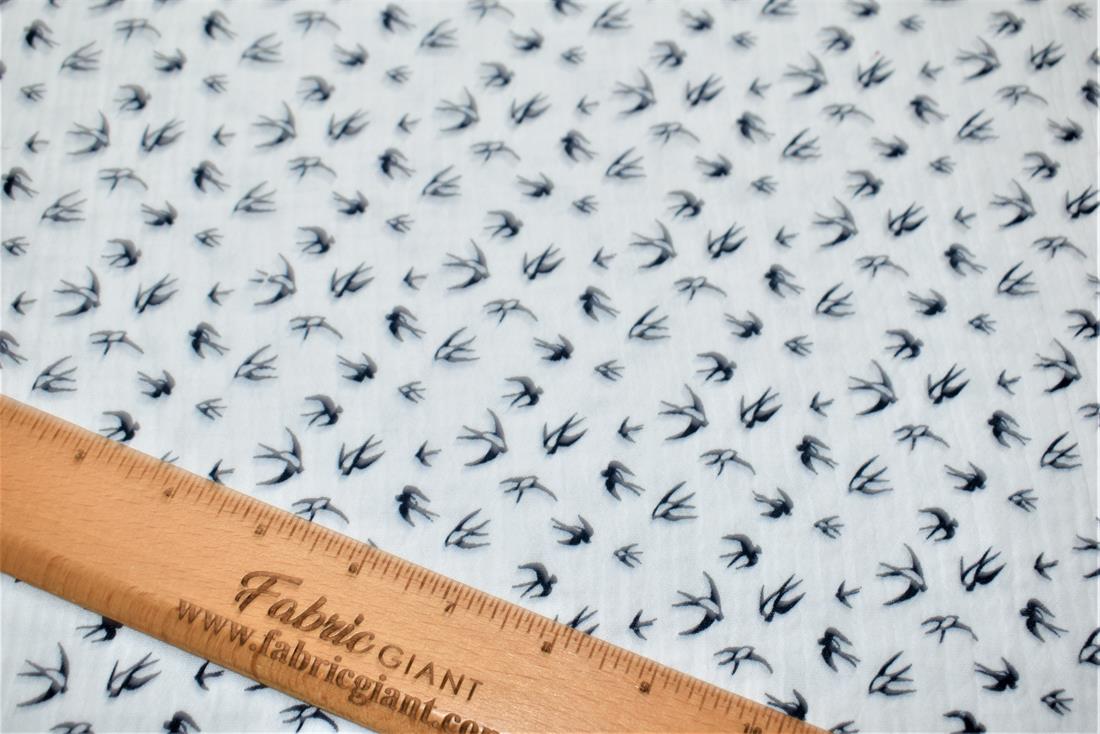Flamingo Printed Gauze Fabric