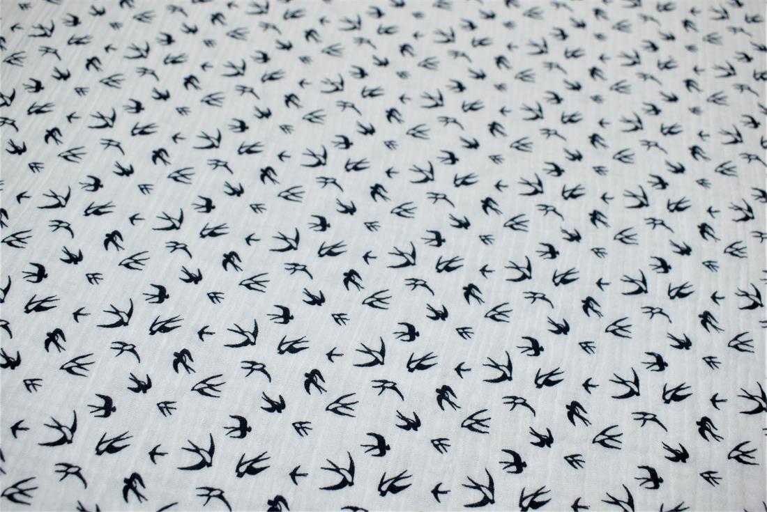 Flamingo Printed Gauze Fabric