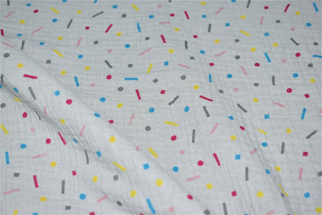 Printed Duble Gauze 100% Cotton Fabric