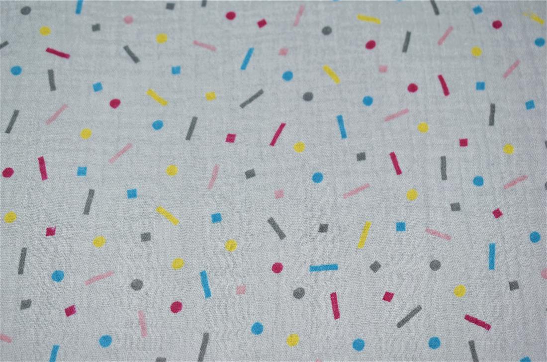 Printed Duble Gauze 100% Cotton Fabric
