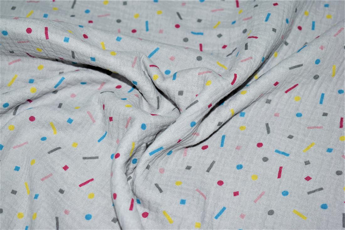 Printed Duble Gauze 100% Cotton Fabric