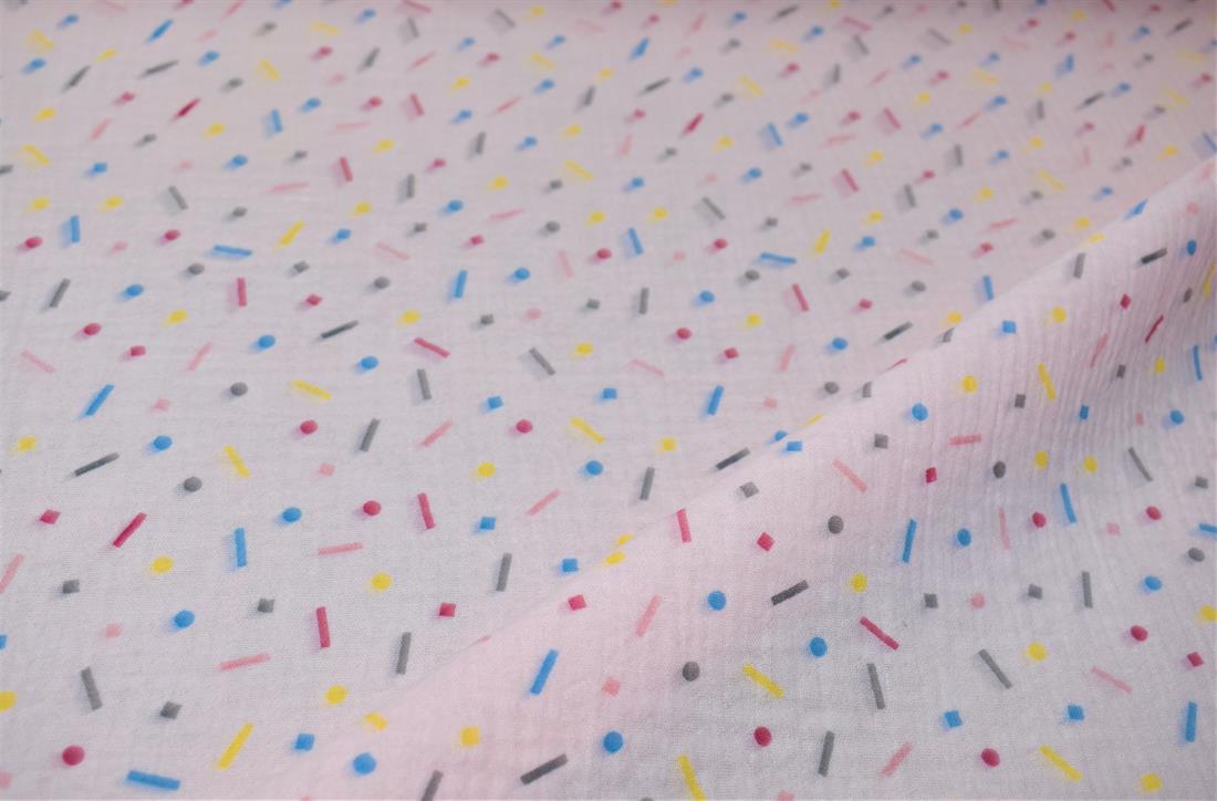 Printed Duble Gauze 100% Cotton Fabric