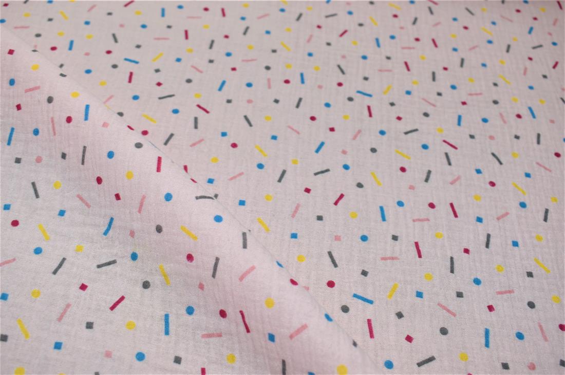 Printed Duble Gauze 100% Cotton Fabric