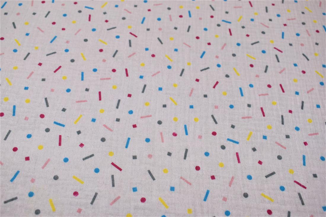 Printed Duble Gauze 100% Cotton Fabric