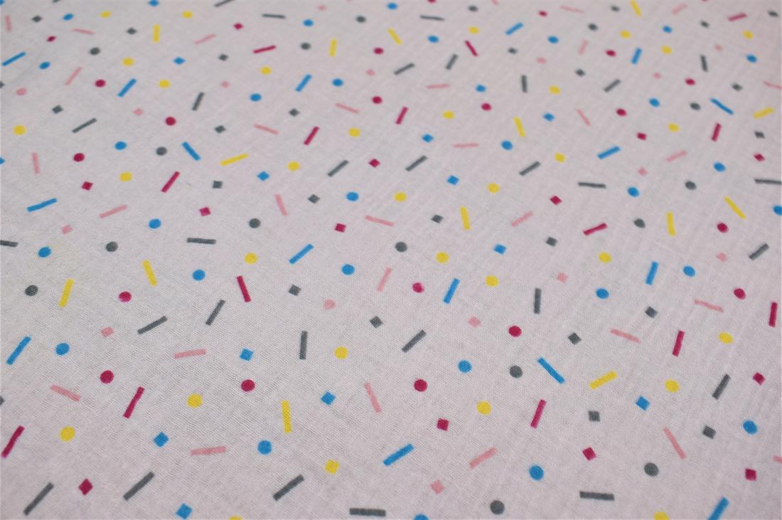 Printed Duble Gauze 100% Cotton Fabric