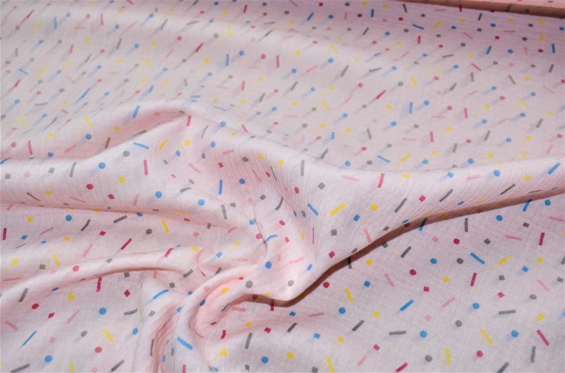 Printed Duble Gauze 100% Cotton Fabric