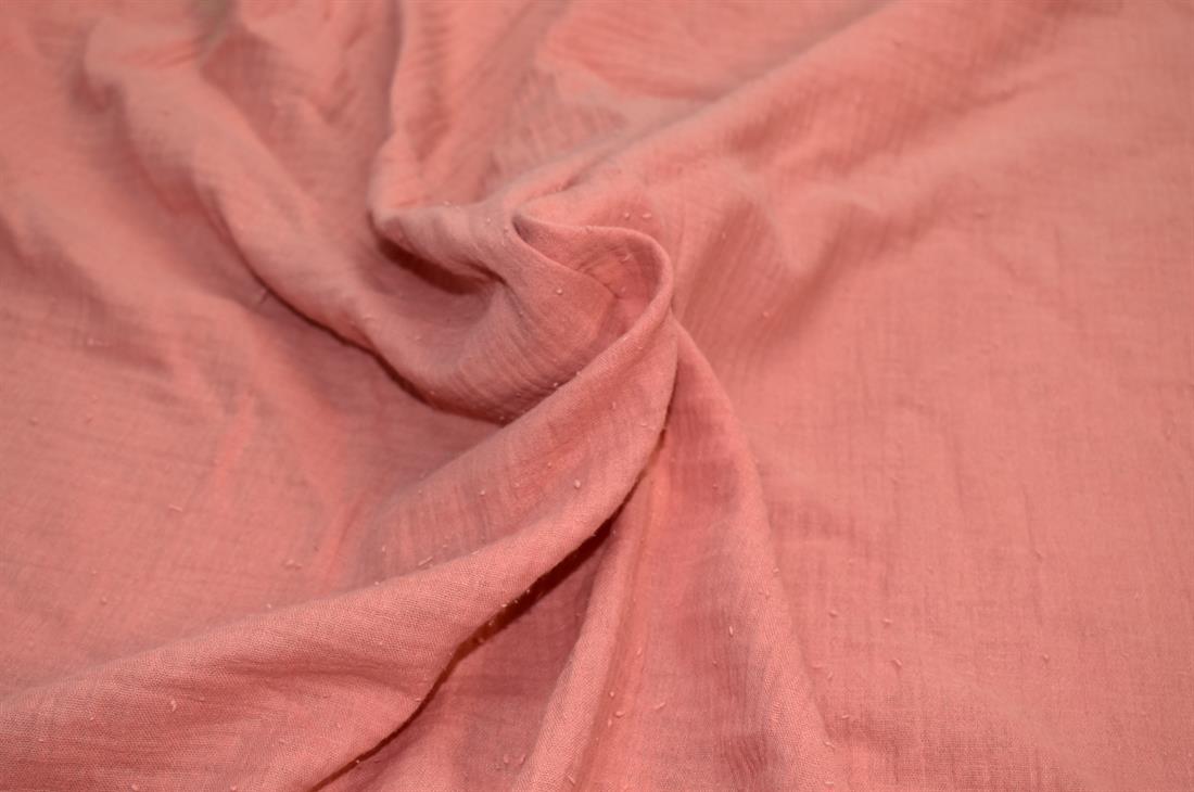 Dark Peach Plain Gauze