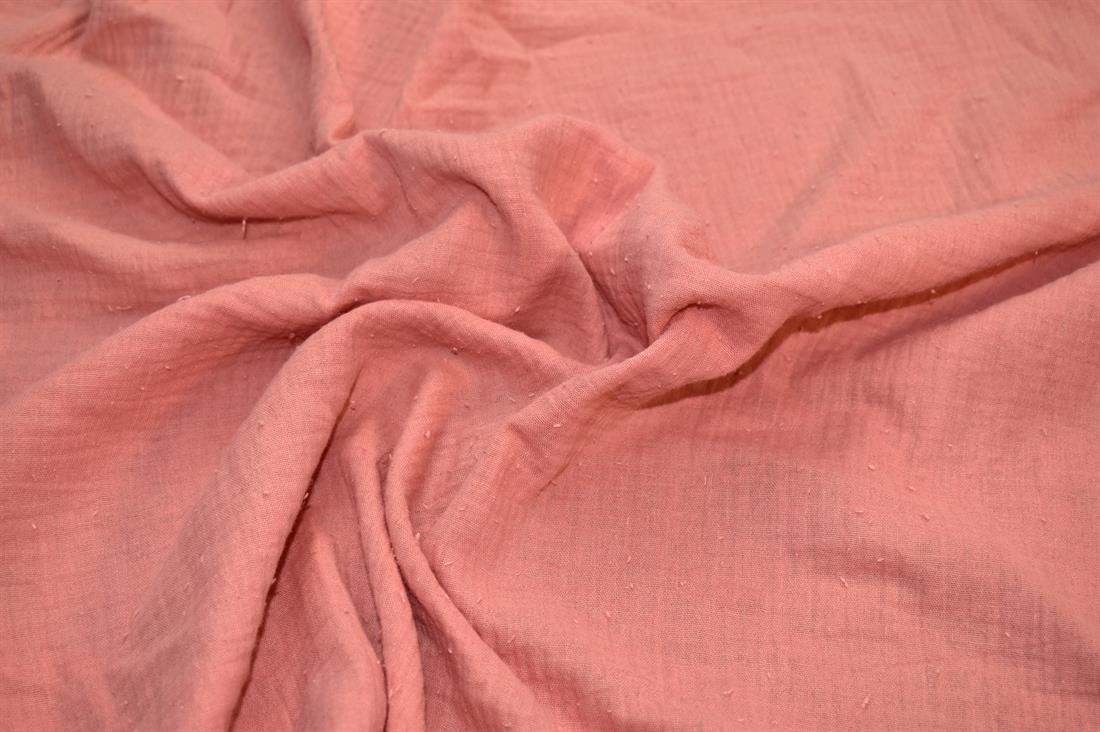 Dark Peach Plain Gauze