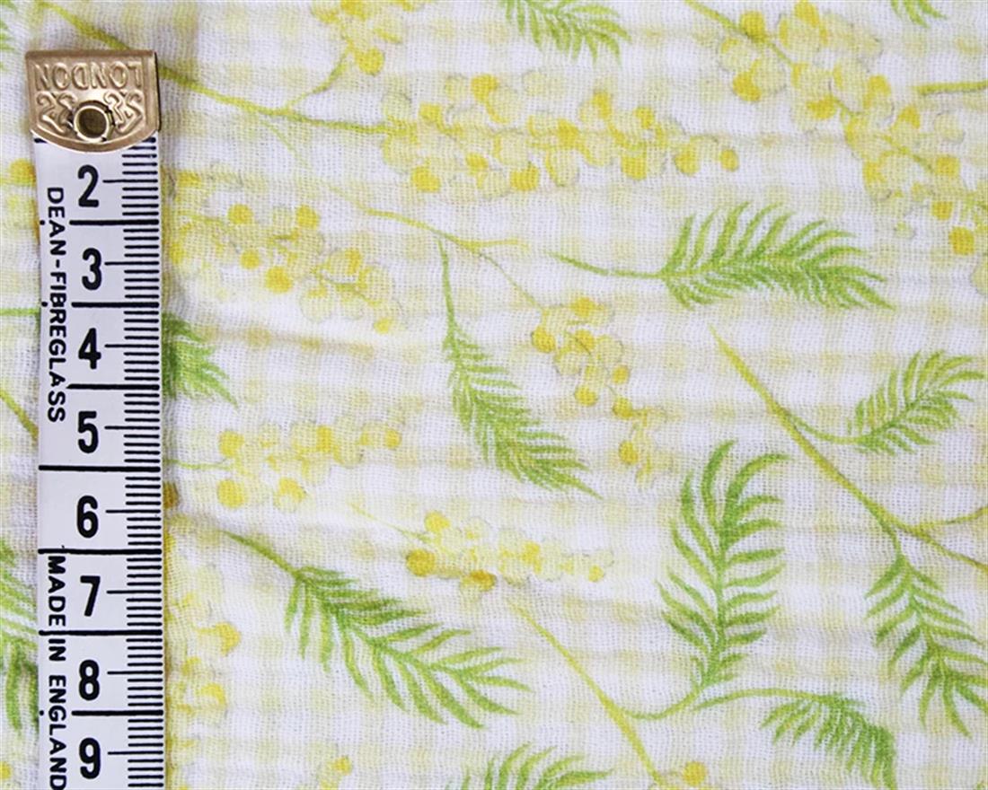 Light Goldenrod Little Johnny Goldenrod Double Gauze Printed Fabric