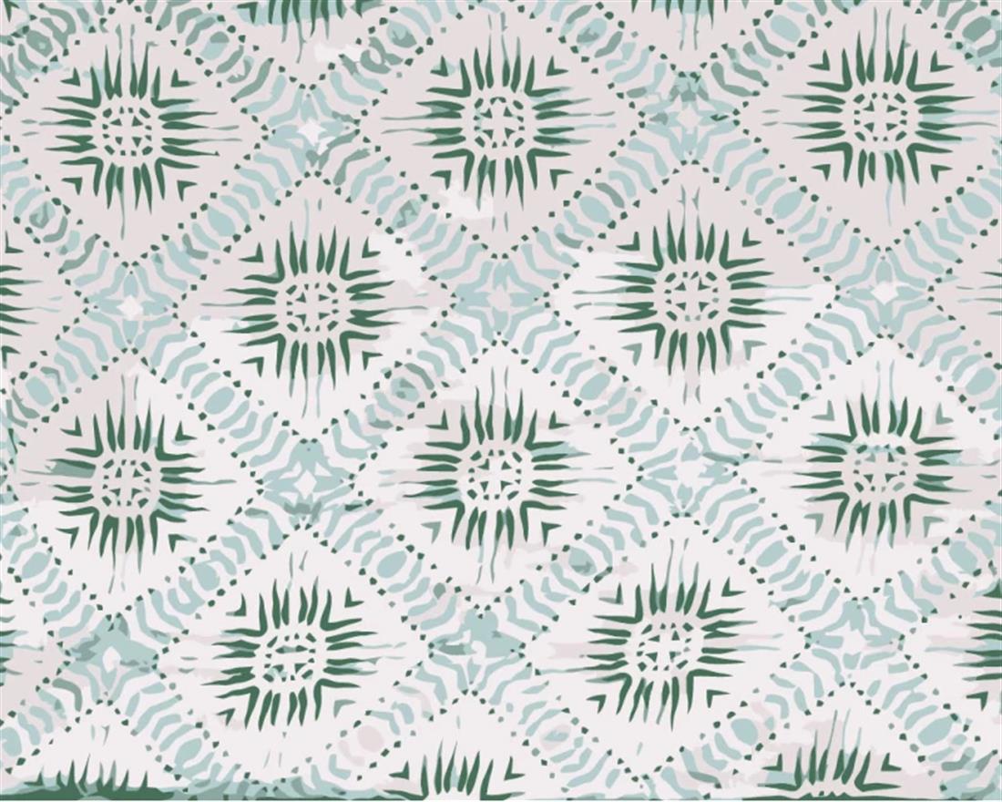 White Little Johnny Aztec Flow Double Gauze Is a Fabric