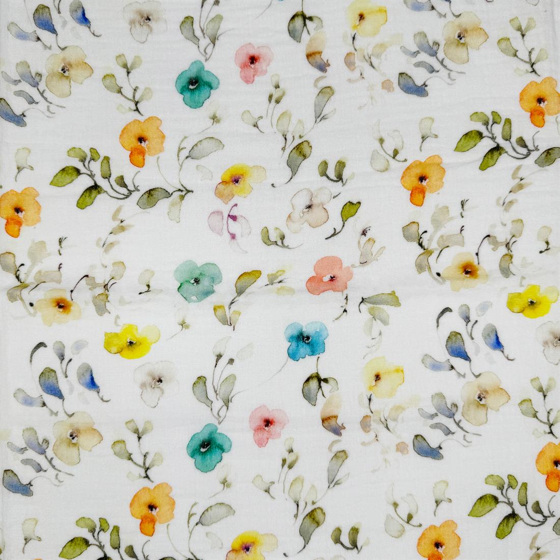 White Montpellier 100% Cotton Double Gauze Fabric