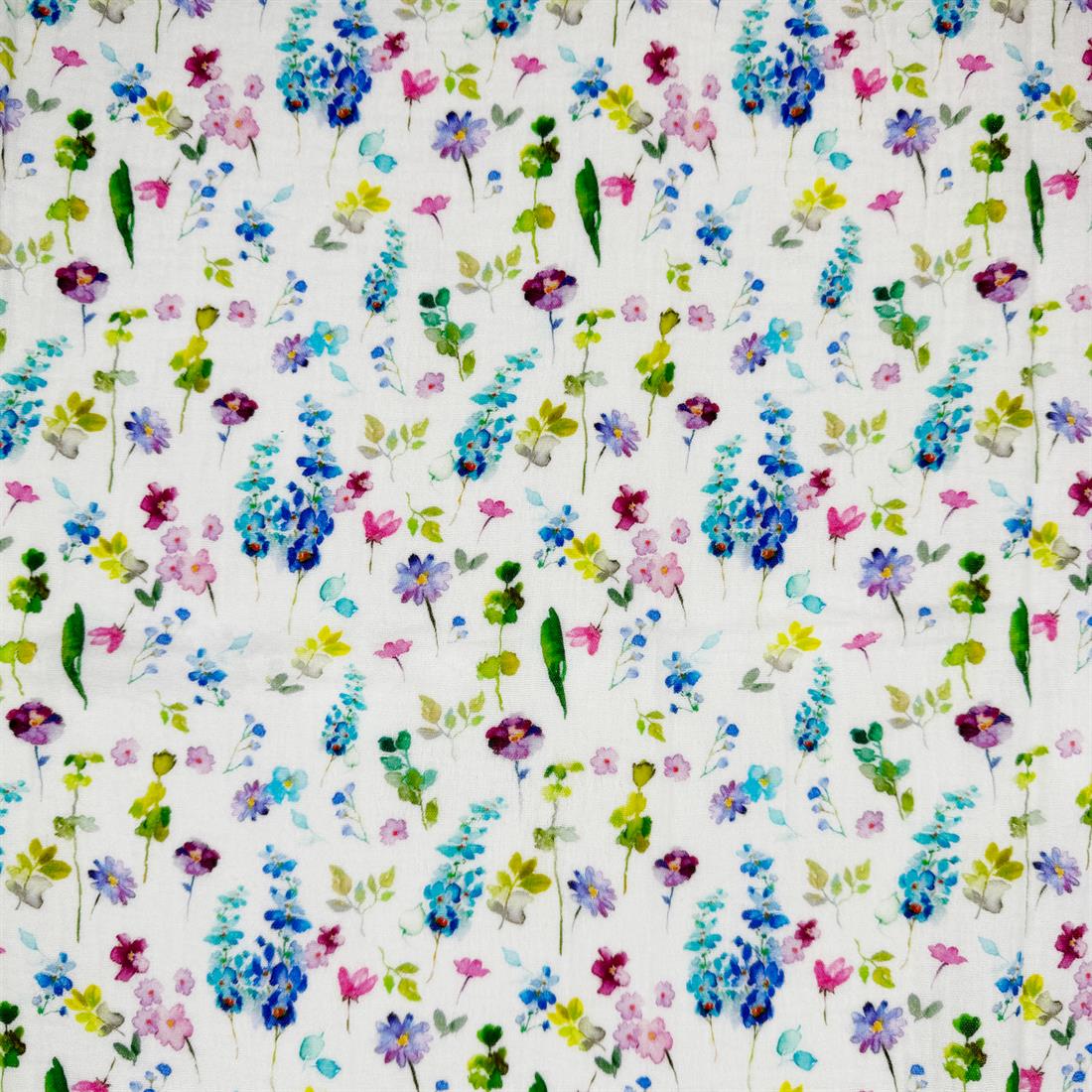 White Lille 100% Cotton Double Gauze Fabric