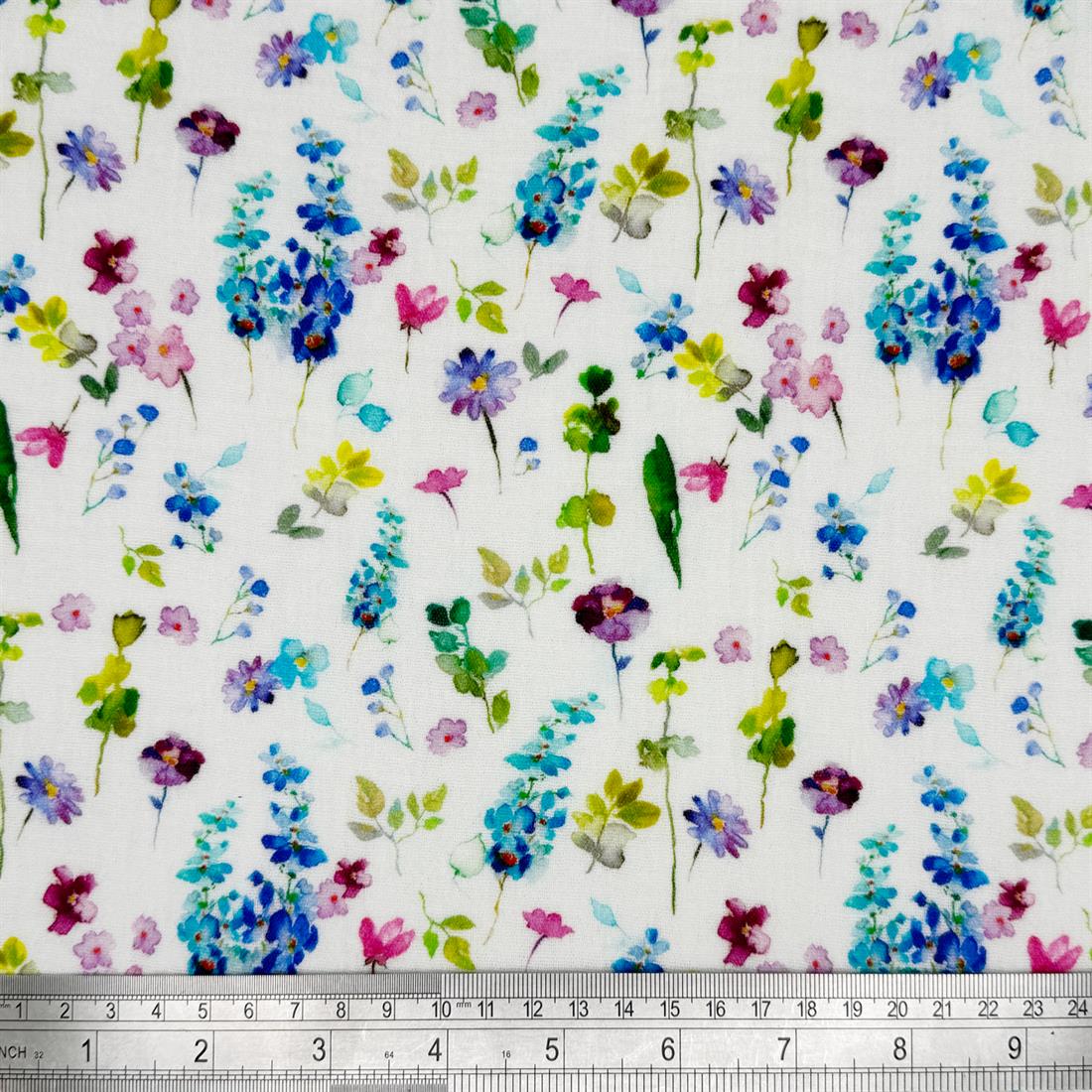 White Lille 100% Cotton Double Gauze Fabric