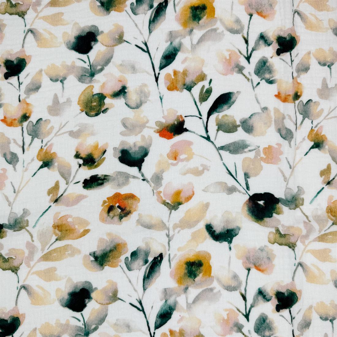 White Cannes 100% Cotton Double Gauze Fabric