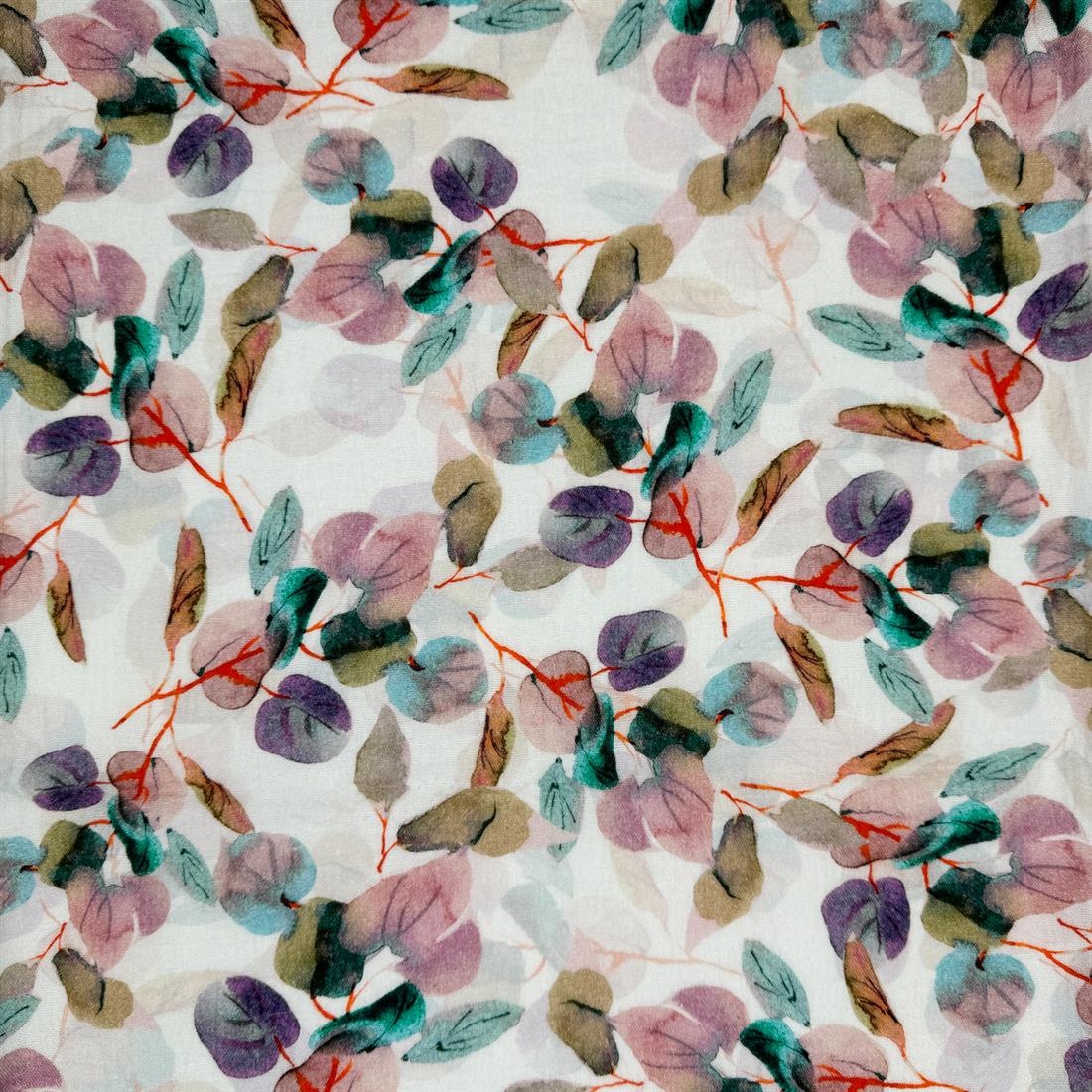 White & Dusky Nancy 100% Cotton Double Gauze Fabric