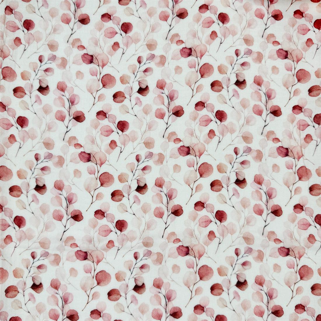 White & Rust Antibes 100% Cotton Double Gauze Fabric