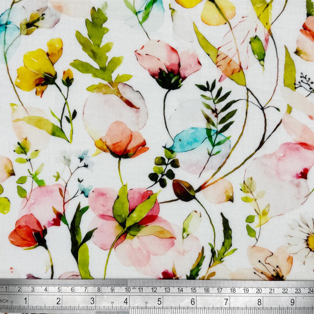 White Troyes 100% Cotton Double Gauze Fabric