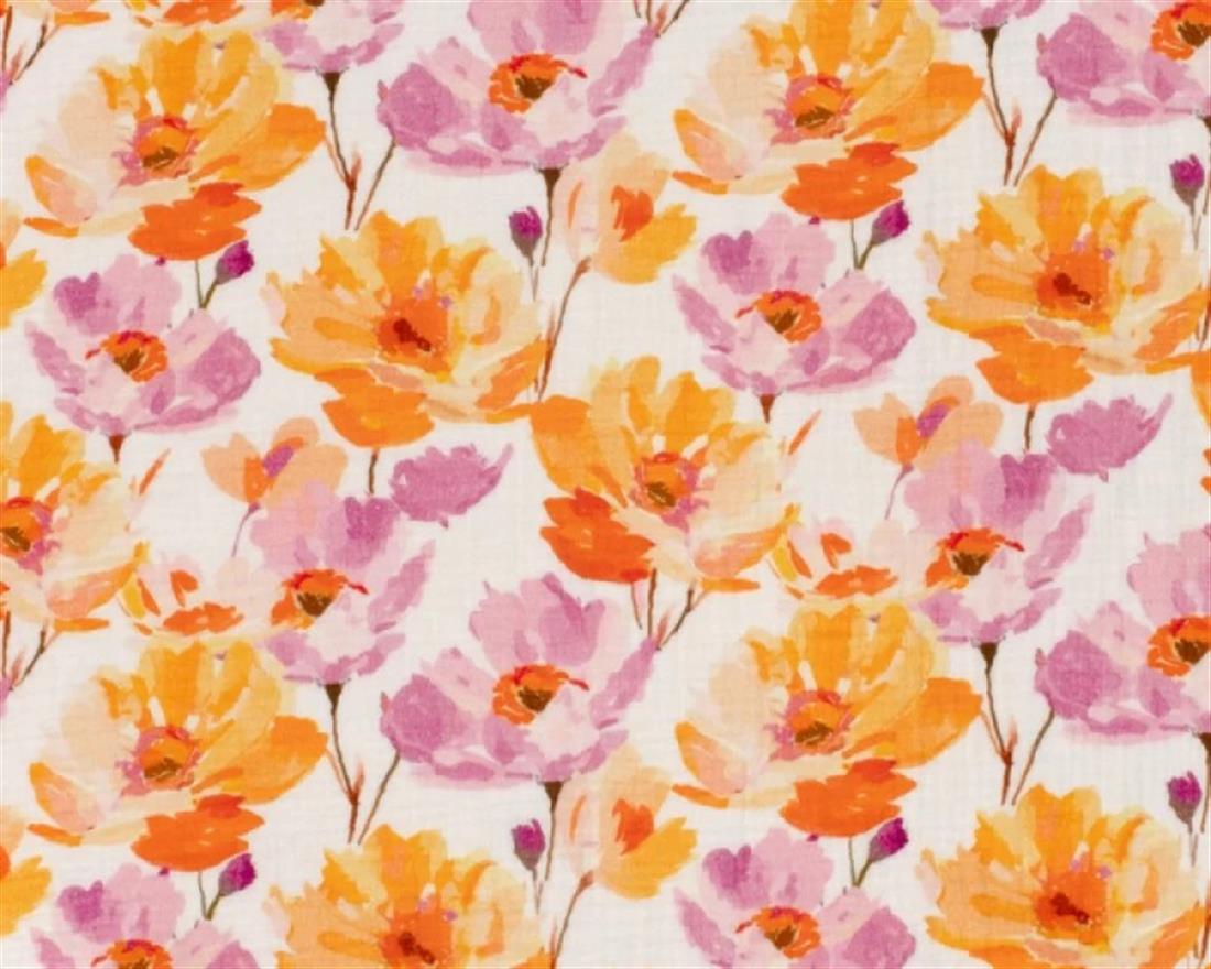 White Muslin Printed Gauze Fabric