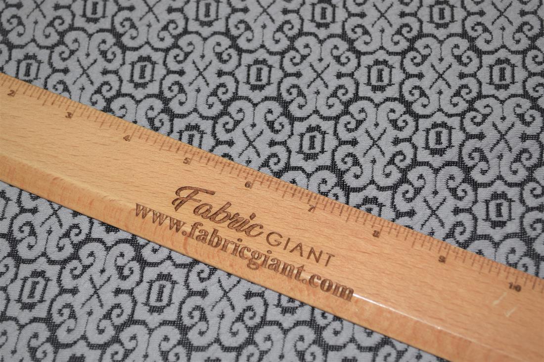 Light Grey & Cream Printed Jersey Fabric