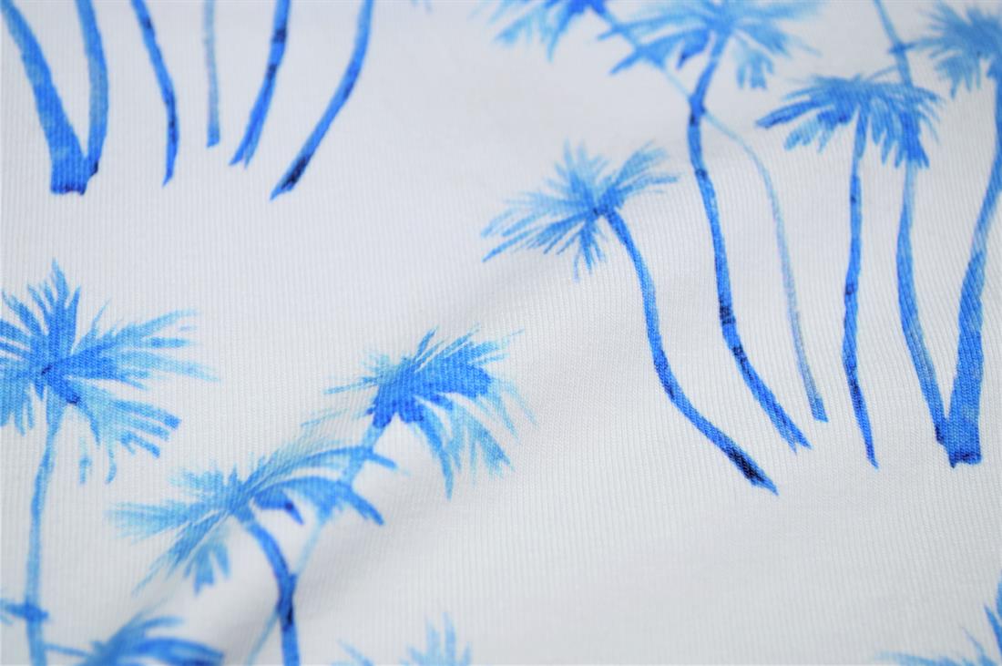 White Printed Cotton Jersey