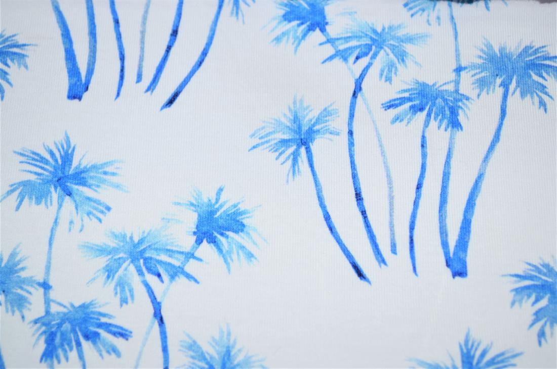 White Printed Cotton Jersey