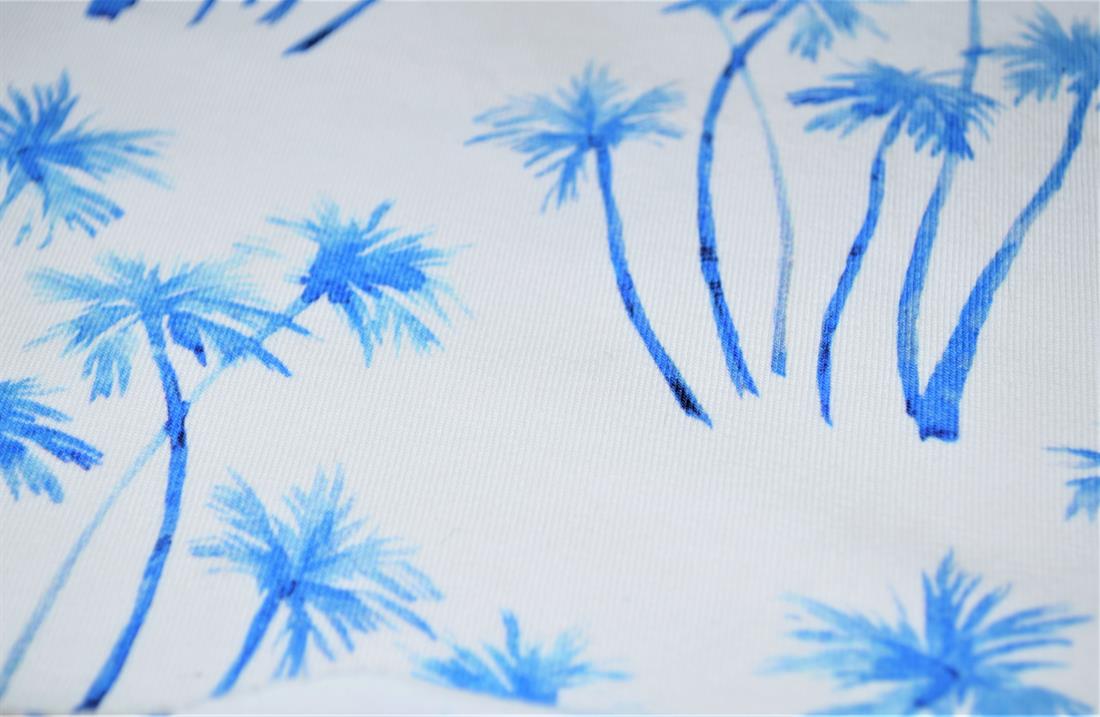 White Printed Cotton Jersey