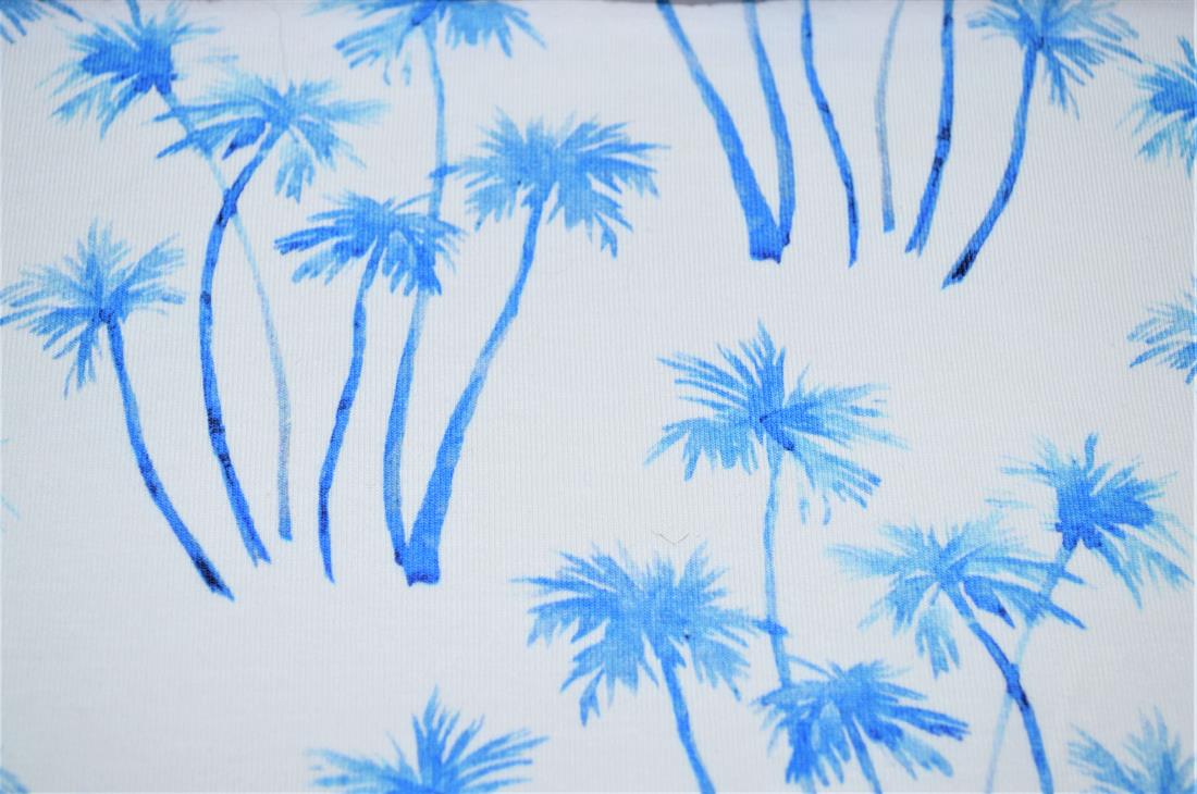 White Printed Cotton Jersey