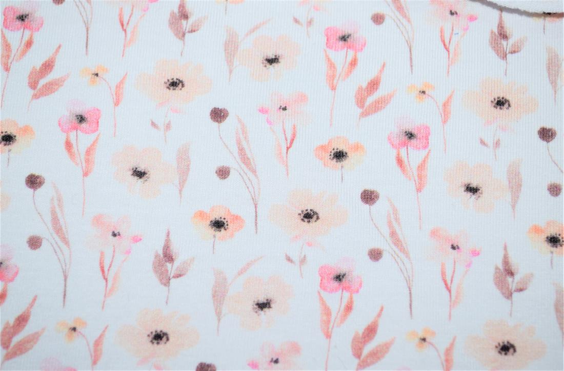 White Printed Cotton Jersey