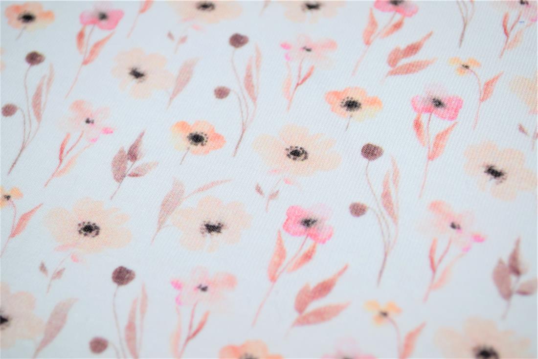 White Printed Cotton Jersey