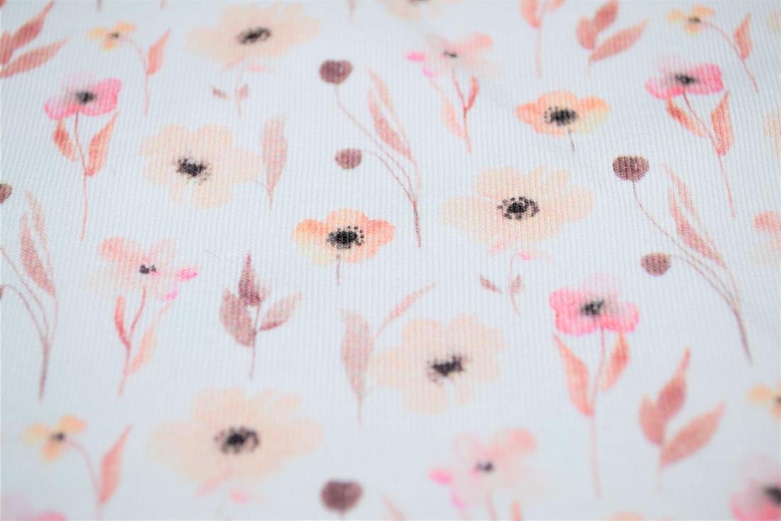 White Printed Cotton Jersey