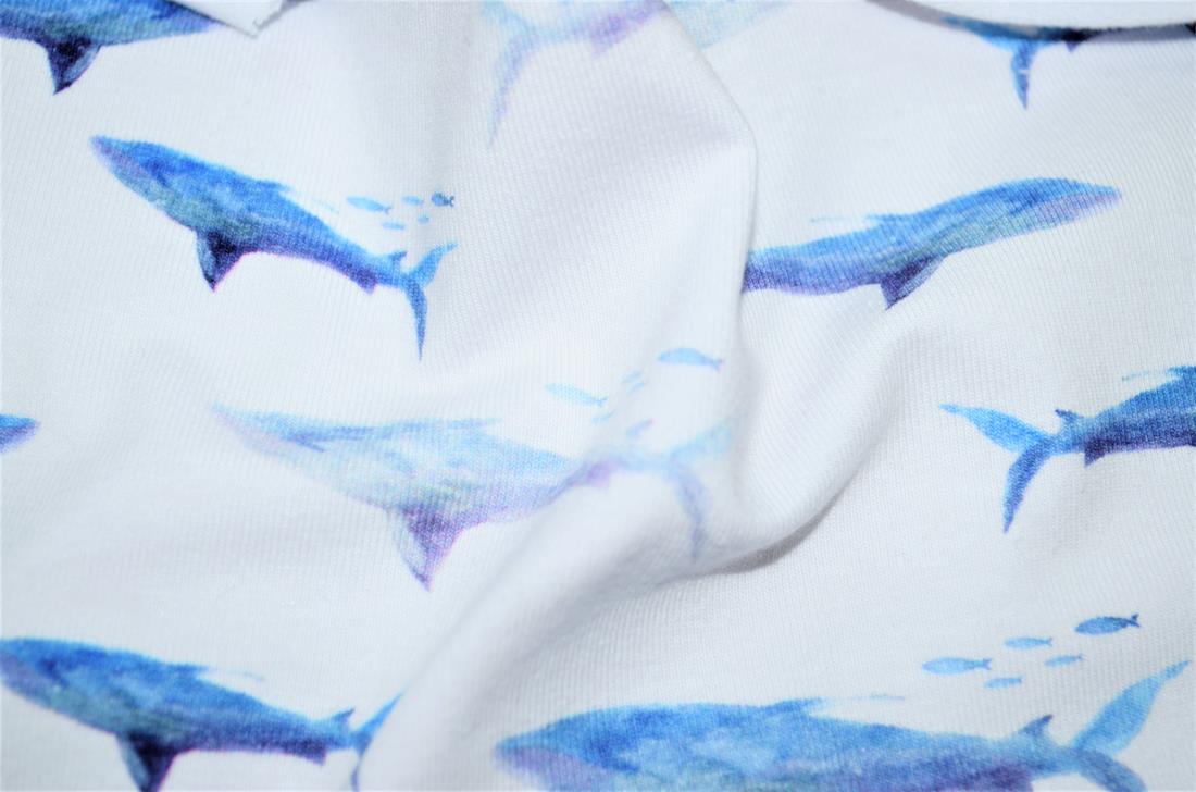 White Printed Cotton Jersey