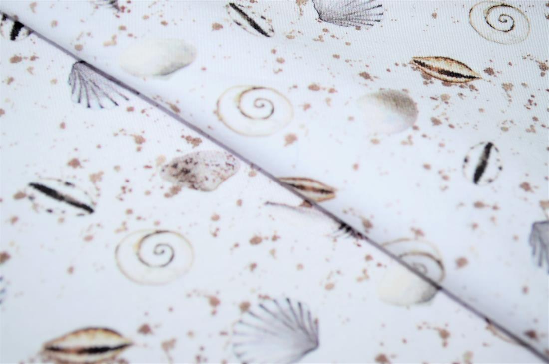 White Printed Cotton Jersey