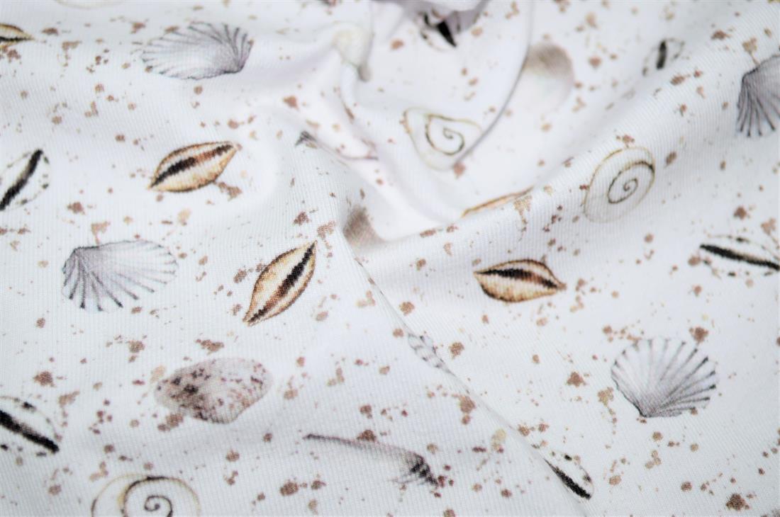 White Printed Cotton Jersey
