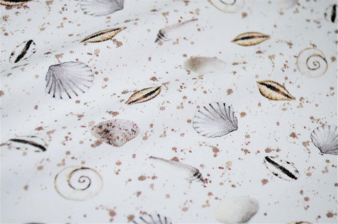 White Printed Cotton Jersey