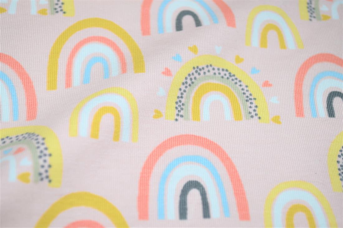 Pink Printed Cotton Jersey